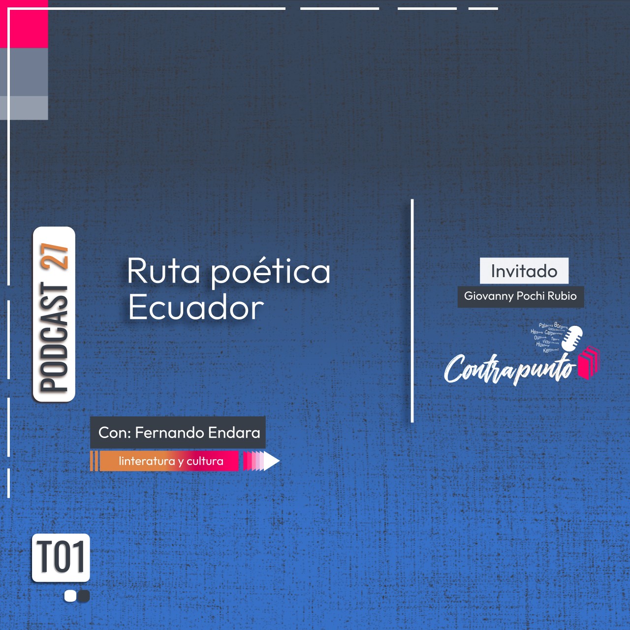 Giovanny Pochi Rubio: Ruta Poética | Contrapunto | Podcast 27