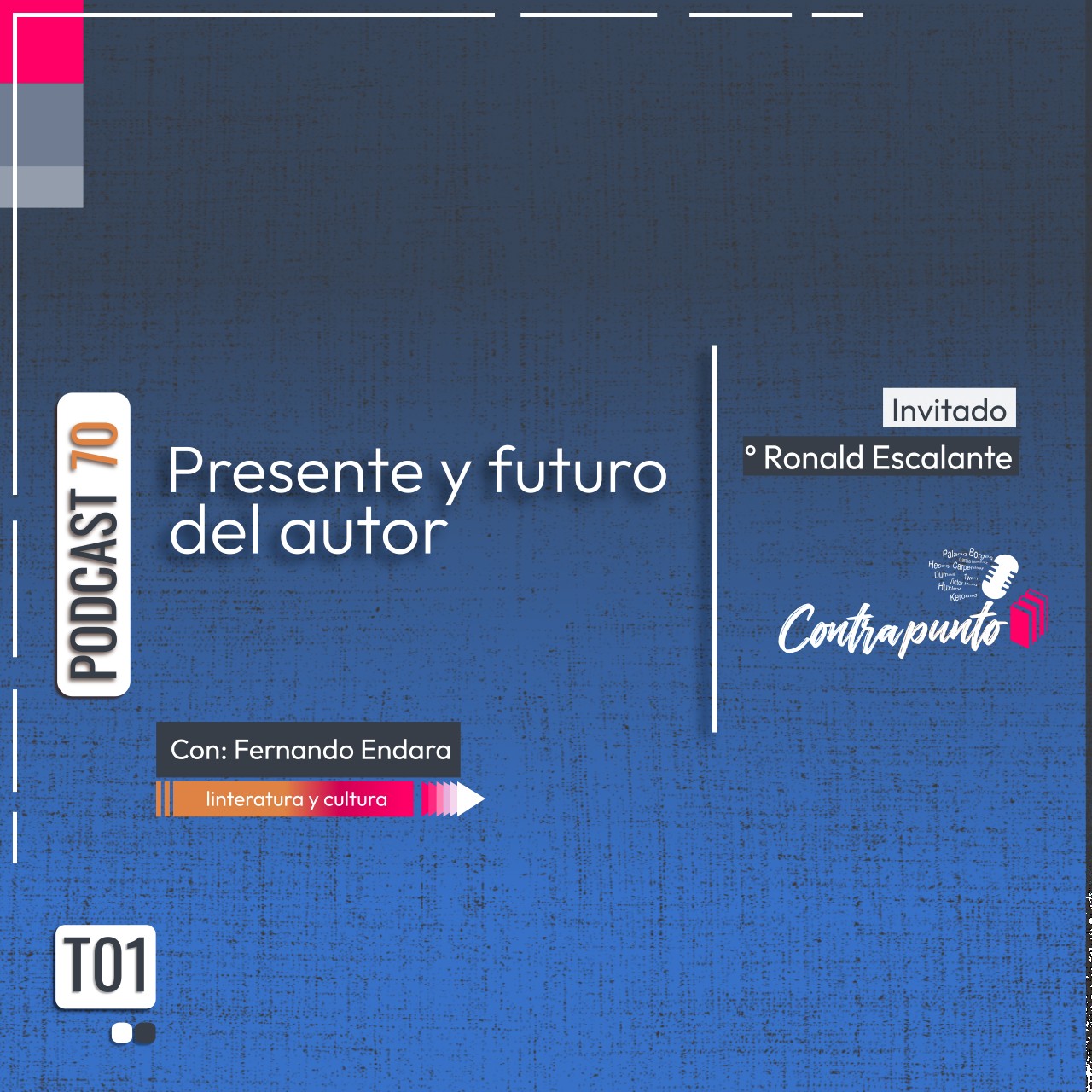 Ronald Escalante su obra literaria, presente y futura | Contrapunto | Podcast 70